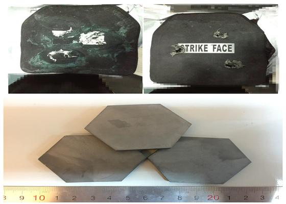 Ballistisches keramisches Platten-Bor-ballistische Fliesen-/Silikon-Karbid-Keramikfliesen für quadratische rechteckige Form Hexgonal