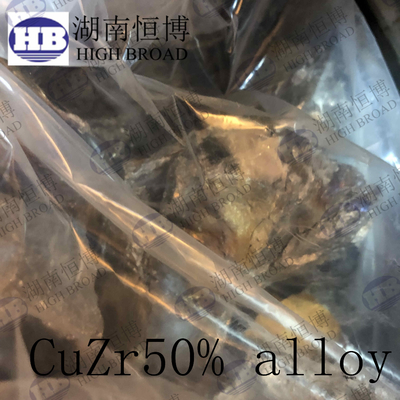 CuZr50% basierte kupferner Zirkonium-Vorlagenlegierungs-Barren für Kupfer Vorlagenlegierungen