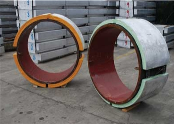 Anoden zum Opferring Kathodenschutz für Rohrleitungen Stand-Off-Aluminium-Anode mit doppelt gekrümmter Flachstange