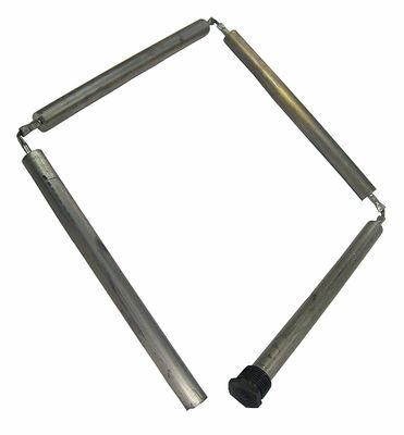 19 mm Aluminiumlegierung Kompakte Anodenstange 3/4 NPT 450 mm Raum-effizientes Design für kompakten Kondensator