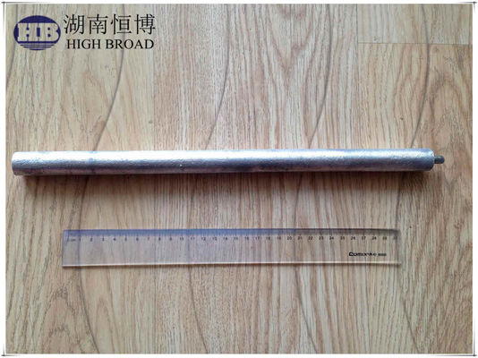 21mm Zinklegierung Zn-Al-Cd Opferanode 600mm zur Geruchskontrolle von Warmwasserbereitern
