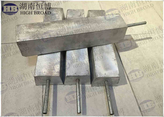 Aluminium-Opferanode für Frischwassertank, Sechskantkopf, 1 NPT-Gewinde, 600 mm, 1,8 kg, Al-Zn-Mg-Legierung, Trinkwasserqualität