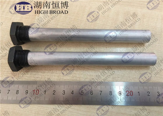 21 mm Aluminiumlegierung 3-Segment Anodenstange 1000 mm Bolt-Together Design für kommerzielle Kessel
