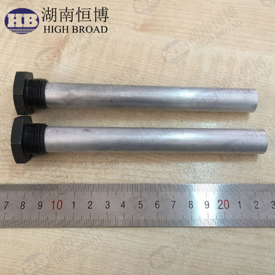 16mm Durchmesser 900mm Länge Aluminiumlegierung flexible Anodenstange mit 3/4 NPT-Gewinde für gewerbliche Warmwasserbereiter