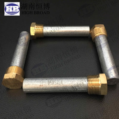 16mm Durchmesser 900mm Länge Aluminiumlegierung flexible Anodenstange mit 3/4 NPT-Gewinde für gewerbliche Warmwasserbereiter