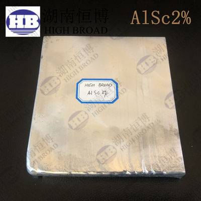 Aerospace Grade Aluminum Scandium Master Alloy AlSc2 AlSc5 with 2% / 5% Scandium Content for Grain Refinement