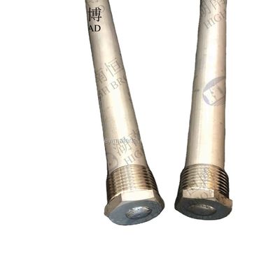 18mm Diameter 500mm Length Magnesium Anode Rod with 3/4" NPT Thread for Curved Tank Protection