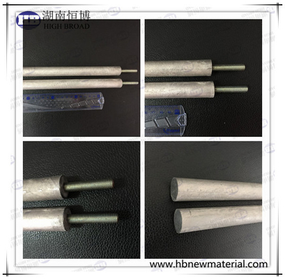 Hohe Stoßfestigkeit Stange Anoden Magnesium Aluminium Zinklegierungen mit glatter Oberfläche