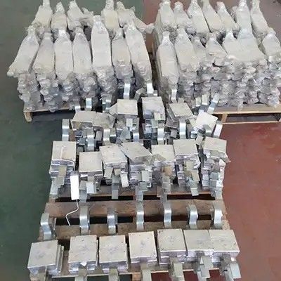 Kühlturm Aluminium Opferanode Zylinder Typ 350x80mm Flanschmontage 7,5kg Al-Zn-In Industrieschutz für Wasser