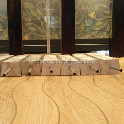 Ein individuell angepasster Magnesiumanode mit D-Trapezform und ISO9001/ROHS-Zertifizierung verhindert oder verlangsamt die Rostung von Stahlkonstruktionen