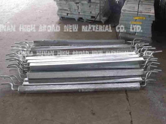 Flush-Mounted Aluminium Anode With Solid Rod Insert für Offshore-Kathodenschutz, besser an die geometrische Form der Struktur angepasst und hat geringere Auswirkungen auf den Widerstand