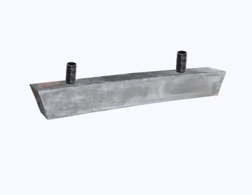 Flush-Mounted Aluminium Anode With Solid Rod Insert für Offshore-Kathodenschutz, besser an die geometrische Form der Struktur angepasst und hat geringere Auswirkungen auf den Widerstand