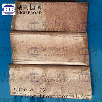 Kupfer-Beryllium-Vorlegierung mit 3% 4% 5% Berylliumgehalt für verbesserte mechanische Eigenschaften