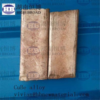 Kupfer-Beryllium-Vorlegierung mit 3% 4% 5% Berylliumgehalt für verbesserte mechanische Eigenschaften