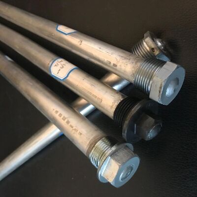 35mm Magnesiumlegierung Hochleistungs-Sechskant-Anodenstab M27 Gewinde 1200mm Marinequalität für Marinekondensator