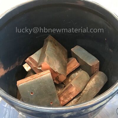 Kupfer-Zirkonium-Masterlegierung CuZr40 mit 40% Zirkonium als Kornfeinungsmittel in Blockform