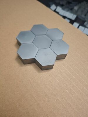 Pressureless Sintered Silicon Carbide Hexagonal Tile SW20x4.1mm Ultra Thin 3mm Ballistic Armor Plate