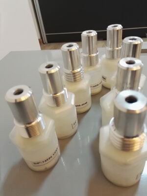 Borkarbid-Nassspritze mit eingebauter Wasserspritze für bis zu 90% Staubreduzierung und HRA 93+ Härte