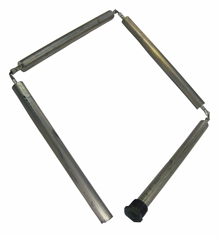 19 mm Aluminiumlegierung Kompakte Anodenstange 3/4 NPT 450 mm Raum-effizientes Design für kompakten Kondensator