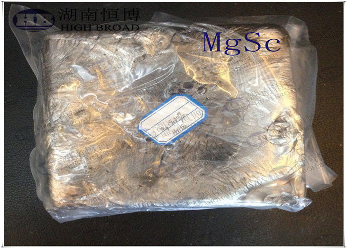 MgSc10 Magnesium Scandium Master Alloy Ingot with 10 Percent Scandium for Aerospace Sheet Metal Forming via Vacuum Induction Melting