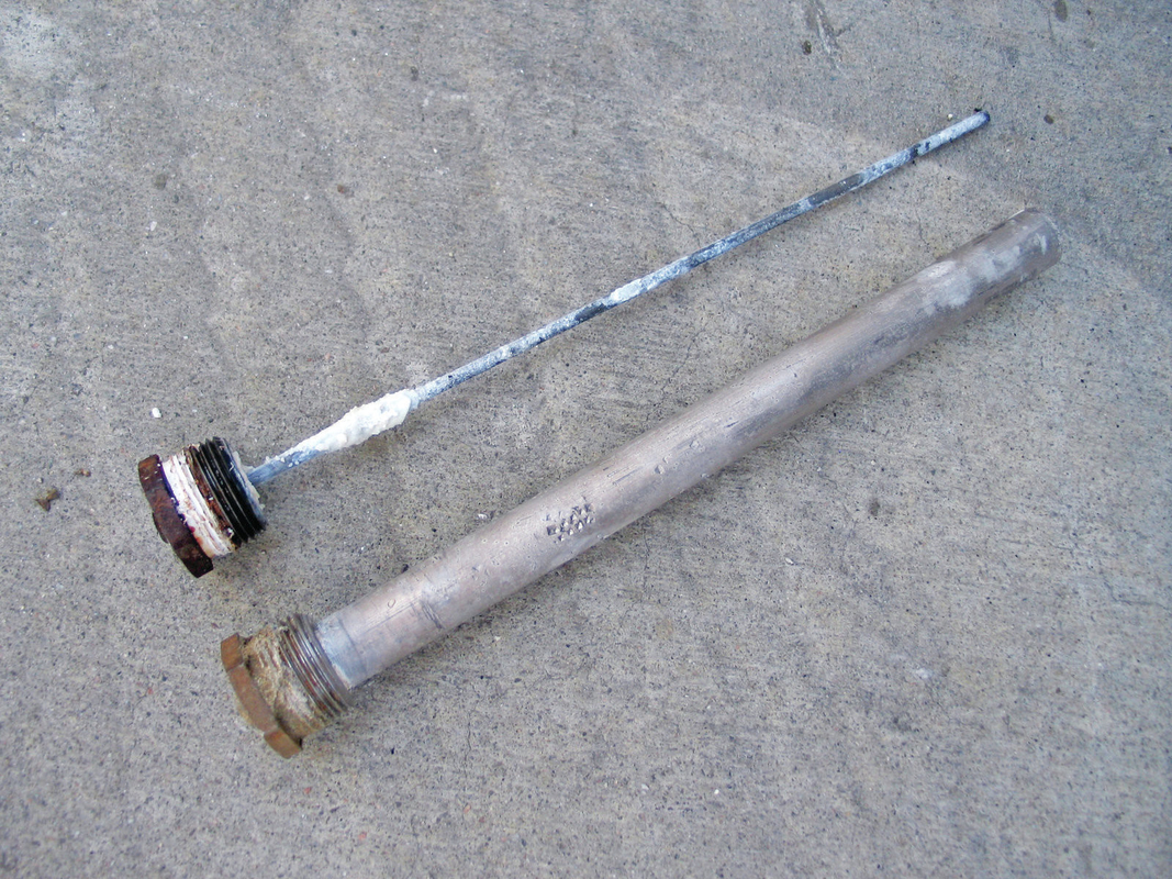 Aluminium / Zink / Magnesium Wasserheizung Anodenstange für elektrische / Solartanks MgAlZn Legierungen