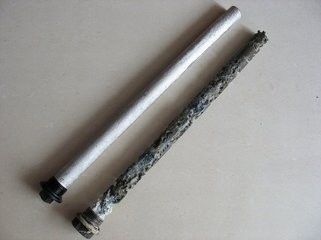 AZ31 AZ63 Magnesiumlegierung Wasserheizung Anodenstangen für verzinkte Stahlkappen NPT BSPT 3/4&quot;