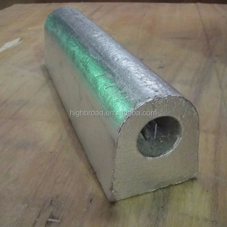 Wärmetauscher Aluminium-Sacrificial Anode Bleistift Typ M16 Thread 350mm 1,2kg Al-Zn-In Legierung Korrosionsschutz