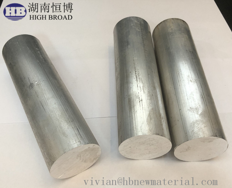 angepasste Magnesium-Anodenstäbe mit guter Formbarkeit und glatter Oberfläche für Längen von 100/200/500 mm