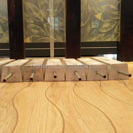 Ein individuell angepasster Magnesiumanode mit D-Trapezform und ISO9001/ROHS-Zertifizierung verhindert oder verlangsamt die Rostung von Stahlkonstruktionen
