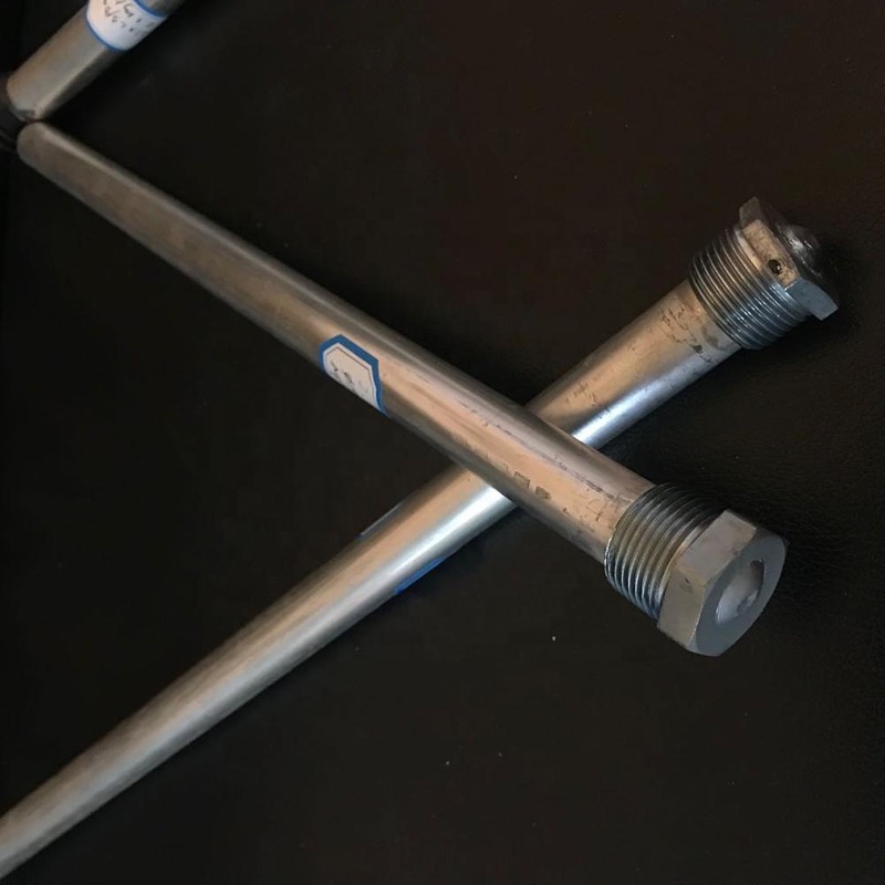 19mm Zinklegierung flexible Anodenstange 3/4 NPT 900mm Geruchsschutz für Kondensatorsystem