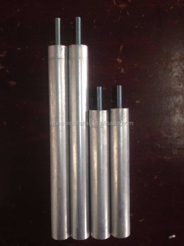 Aluminium-Kern Leichtgewicht Magnesium-Anodenstange 33 Zoll 0,75 Zoll Durchmesser für Luft- und Raumfahrt-Präzisionswassersysteme