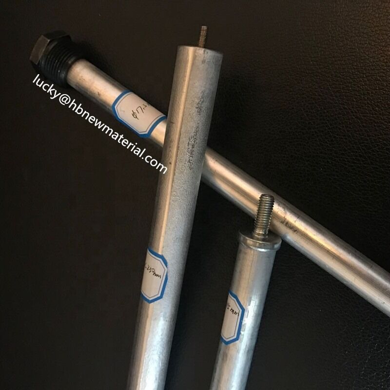 Magnesium-Anodenstäbe mit einer Länge von 100, 200, 500 mm oder kundenspezifisch, mit guter Formbarkeit und ausgezeichneter Korrosionsbeständigkeit