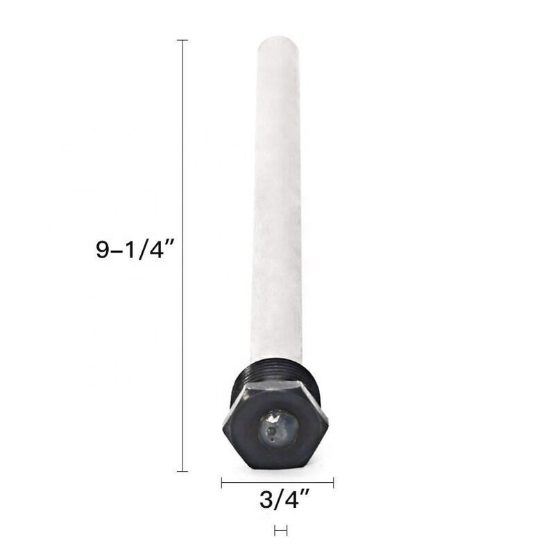 18 mm Durchmesser 350 mm Länge Kompakte Magnesium-Anodenstange für den Schutz der Heizung am Einsatzort